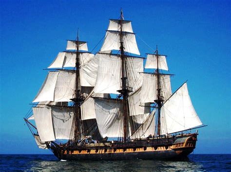 The replica ship HMS Surprise, formerly the HMS Rose. A Sixth Rate ...