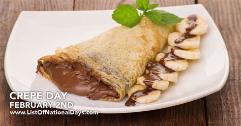 CREPE DAY - List Of National Days