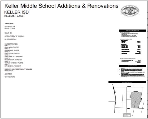 Keller Middle School Additions & Renovations (Package #4 - All Remaining Trades) - Keller ISD ...