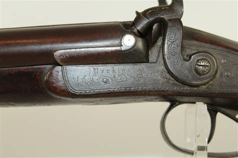 Antique English Double Barrel Perkins Shotgun 020 | Ancestry Guns