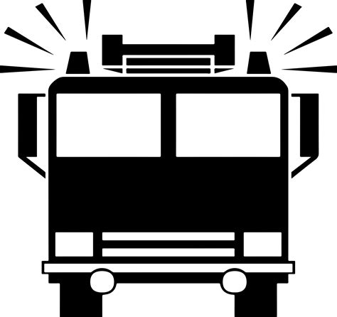 Silhouette eps Fire Truck svg Fire Truck Silhouette Vector Cut file PNG ...