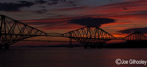 Joe Gilhooley Photography Forth Bridge by sunset