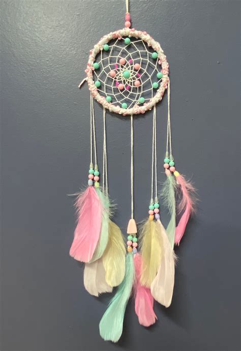 Dream Catcher with Multicolour Feathers | Etsy