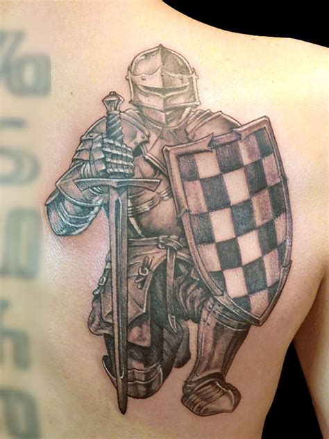 Knight | Croatian tattoo, Tattoos, Knight tattoo