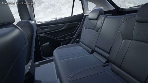 2020 Subaru XV SUV Simple Interior Yellow 3D Model $99 - .3ds .blend ...