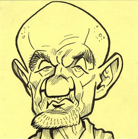 Jonathan Banks as Mike Ehrmantraut caricature - Doodle Faces