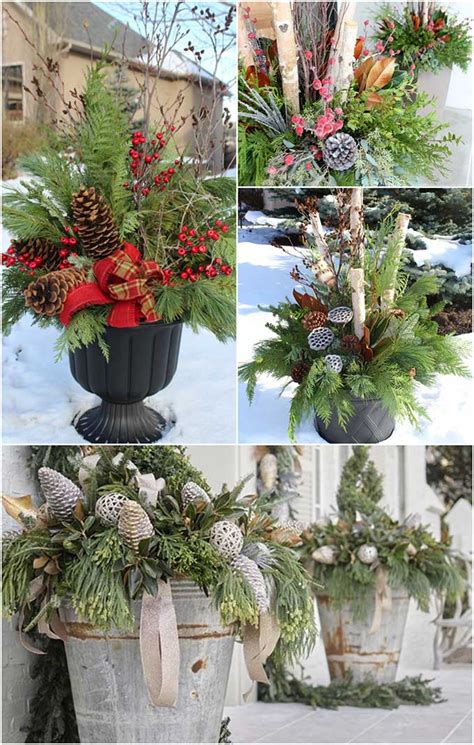 How To Make Winter Porch Pots - House of Hawthornes