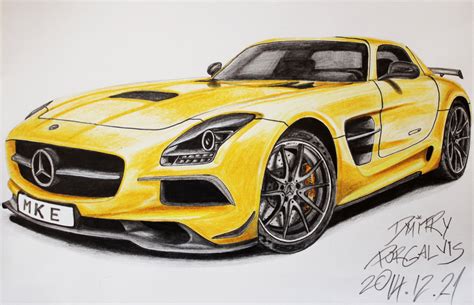 Mercedes Benz Drawing Sketch - Drawing Skill