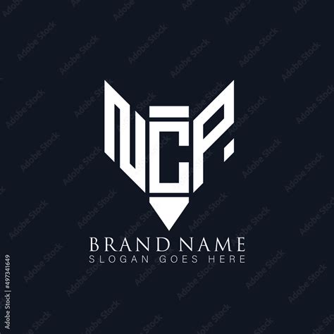 NCP letter logo design on white background.NCP creative monogram initials letter polygone logo ...