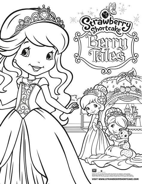 Strawberry Shortcake Berry Tales Coloring Page