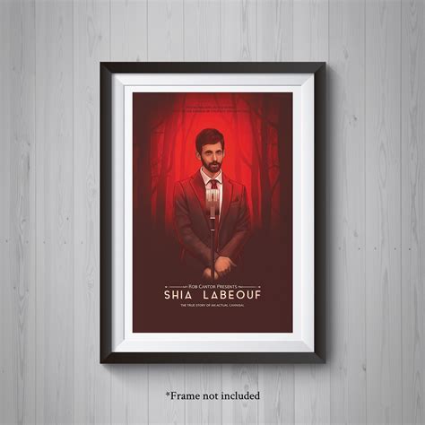 Rob Cantor, Shia Labeouf Poster Illustration - Mtt Wood