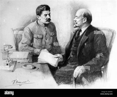 Joseph Stalin And Lenin