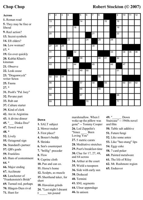 Dell Printable Crossword Puzzles - Printable Crossword Puzzles