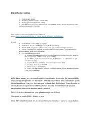 Disk Diffusion Method: Protocol for Antimicrobial Susceptibility ...