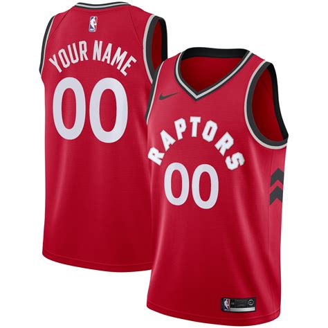 Nike Toronto Raptors Red Swingman Custom Jersey - Icon Edition