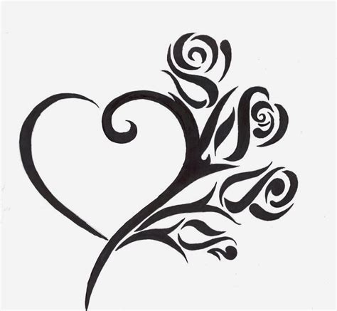 Tattoos Book: +2510 FREE Printable Tattoo Stencils: Heart tattoo stencils