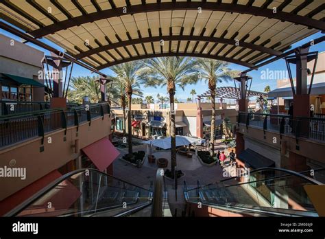 Palm Desert, California, USA - January 1, 2022: Morning sunlight ...