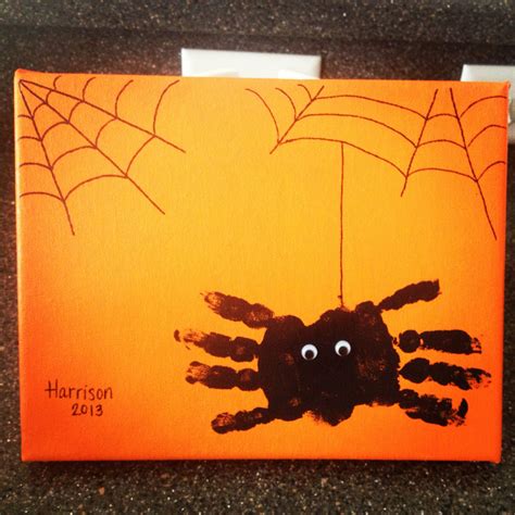 Handprint Spider Craft Spider Crafts Handprint Spider Craft