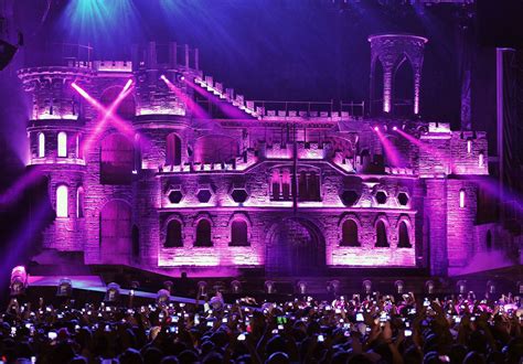 Lady Gaga's Castle for the Born This Way Ball Tour (2012) | Concert stage design, Stage set ...