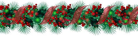 Transparent Christmas Large Garland PNG Clipart | Gallery Yopriceville - High-Quality Images and ...