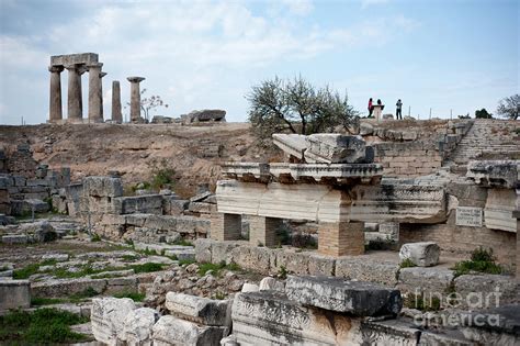 Ruins Of Corinth Photograph by Marco Ansaloni/science Photo Library | Pixels