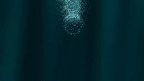 Underwater animation of sinking orb with bubbles rising up Motion Background - Storyblocks