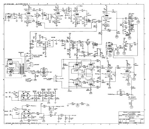 A schematic of the Peavey Classic 30 tube guitar amp, from the Blue ...