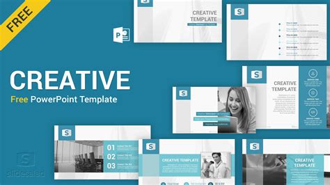 Creative Free Download PowerPoint Template - SlideSalad