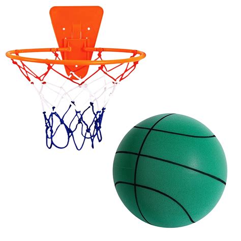 Oalirro Silent Basketball Dribbling Indoor,9.4 inch Airless Basketball; Foam Ball for Quiet ...