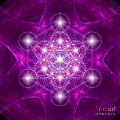 Metatron Cube Mandala Digital Art by Alexa Szlavics - Fine Art America