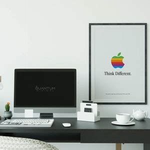 Apple Logo Poster the Rainbow Apple Logo Gift for Apple - Etsy