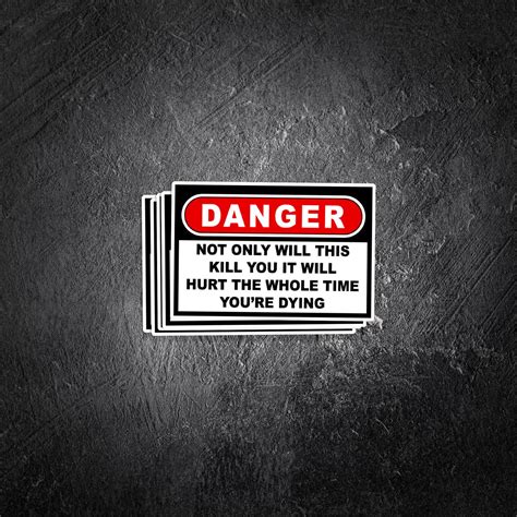 Danger sign vinyl decal - PatchOps