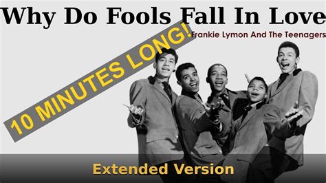 Why Do Fools Fall In Love - Extended Version - Frankie Lymon And The Teenagers - YouTube