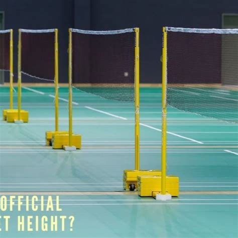 What Is The Official Badminton Net Height? in 2023 | Badminton net ...