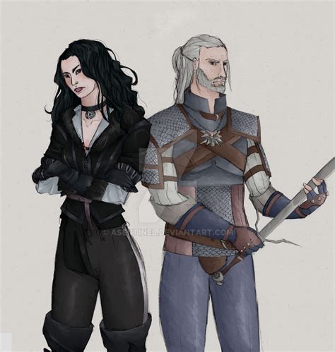 Geralt and Yen by asentinel on DeviantArt