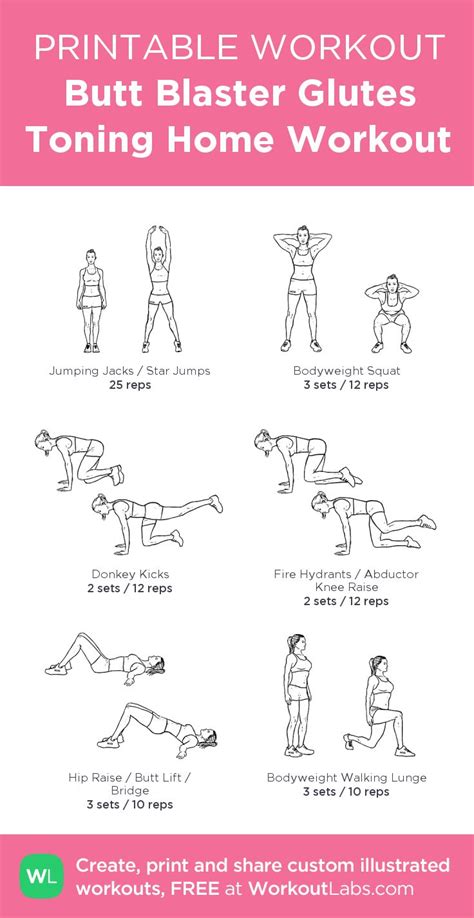 Printable Exercises To Do At Home - Exercise Poster