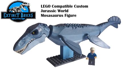 MOC Jurassic Park World Mosasaurus Dinosaur Building Blocks Creative ...