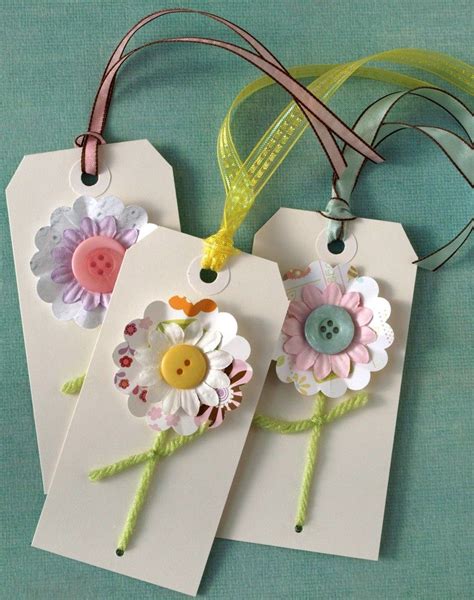 Flower Tags - Spring Breeze | Handmade tags, Handmade gift tags, Gift tags diy