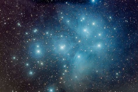 M45 Pleiades Open Cluster and Nebula