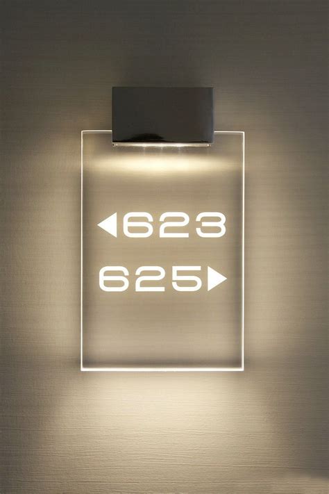 hotel numbers | Hotel signage, Room signage, Signage design