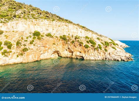 Rocky Mediterranean Coastline in Magarali Koy Bay Area Near Finike Town in Antalya Province of ...