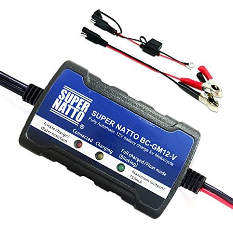 Supernatto 12V Smart Compact Battery Trickle Charger Maintainer for Motorcycle ATV | WantItAll