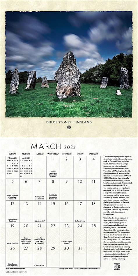 Sacred Celtic Sites - 2023 Wall Calendar, And Other Places Of Power In ...