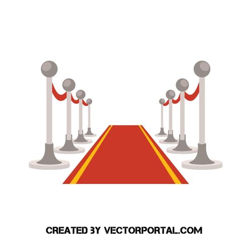 Red carpet Royalty Free Stock Vector Clip Art