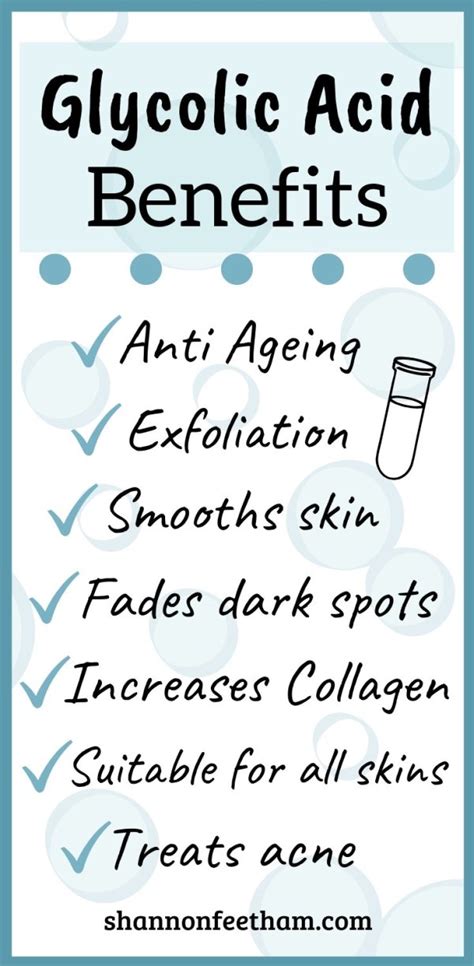 Glycolic Acid Benefits: Achieve Younger, Glowing Skin - Shannon Feetham