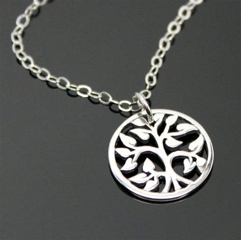 TREE of Life Necklace Family Tree Necklace Silver Tree - Etsy