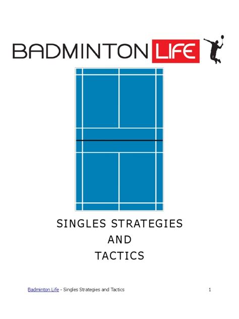 Badminton - Singles Strategies and Tactics | Sports | Leisure