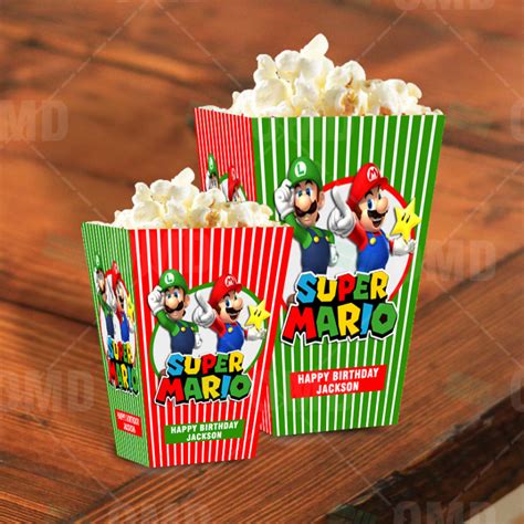 Super Mario Brothers Custom Candy Bar Wrappers – Cartoon Invites