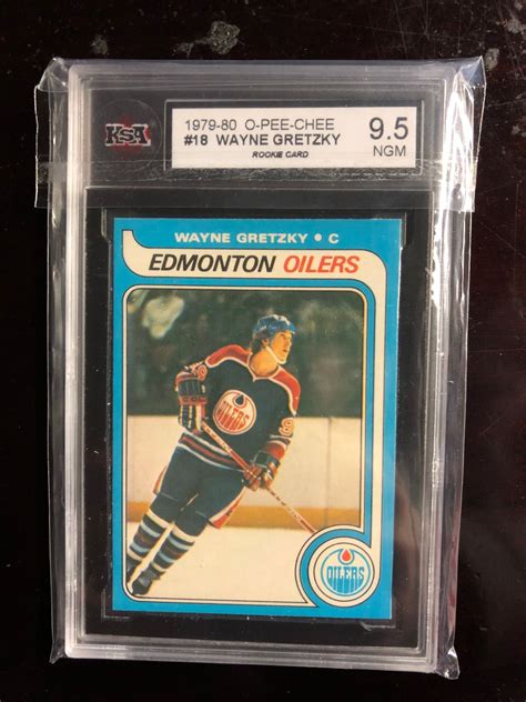 1979-80 O-PEE-CHEE #18 WAYNE GRETZKY -ROOKIE CARD- (9.5 NGM) KSA GRADED