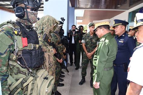 Senior General Min Aung Hlaing visits Royal Thai Navy SEALS, Royal Thai Navy Fleet and Royal ...